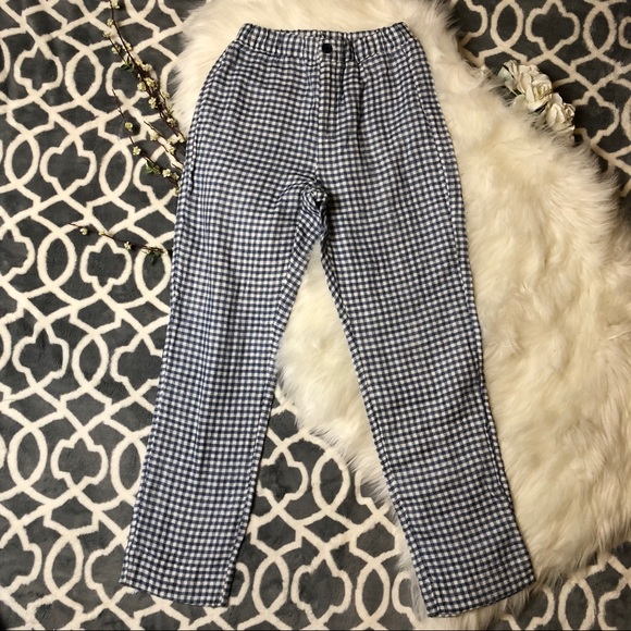 Brandy Melville Pants - Brandy Melville Gingham Tilden Pants